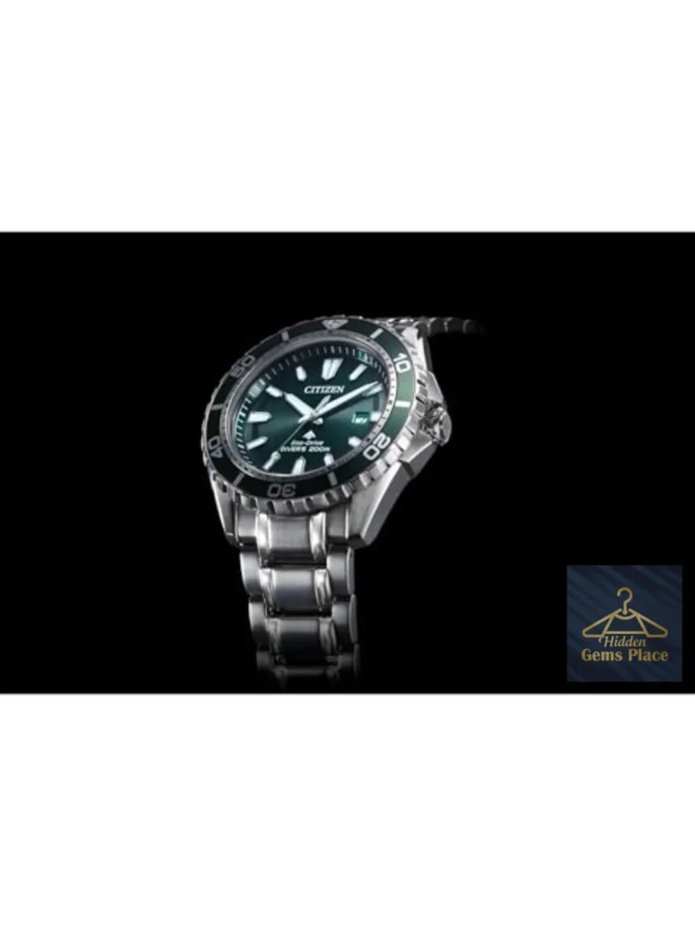 Men's Eco-Drive Stainless Steel Dive Watch, 200M, ISO Compliant, Luminous